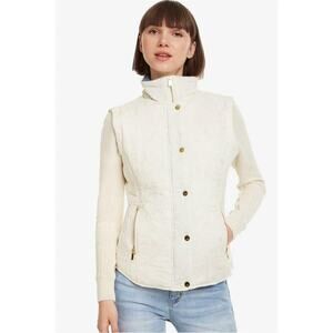 Desigual Embroidered Padded Tracy Jacket Long Sleeve White 36/ US XS NWT